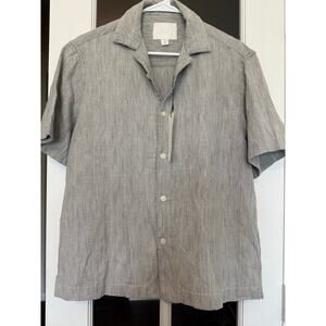 Zara men’s button down camp shirt 100% cotton Small